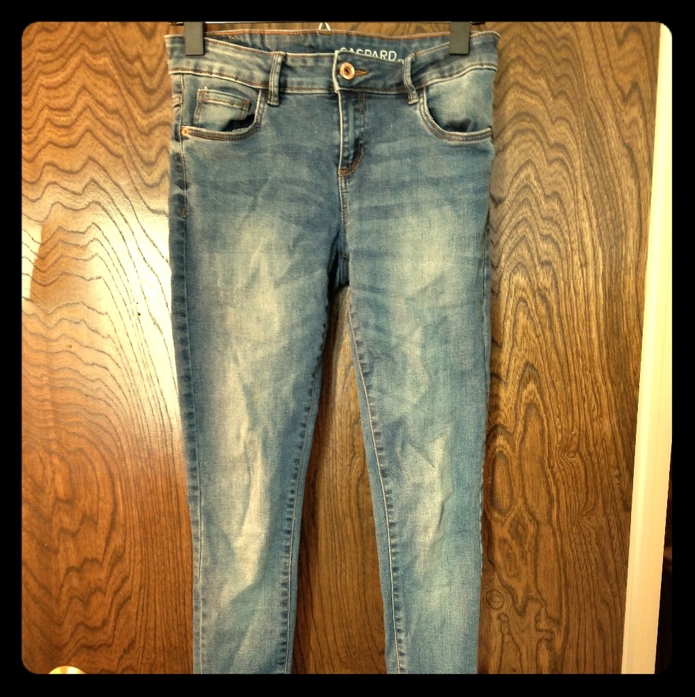 Light blue skinny jeans